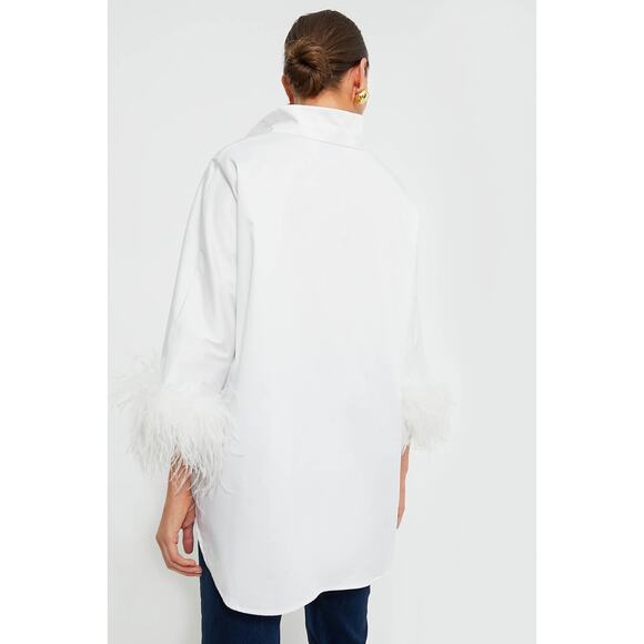 Tuckernuck White Feather Willow Blouse NWT size XS - Picture 4 of 11